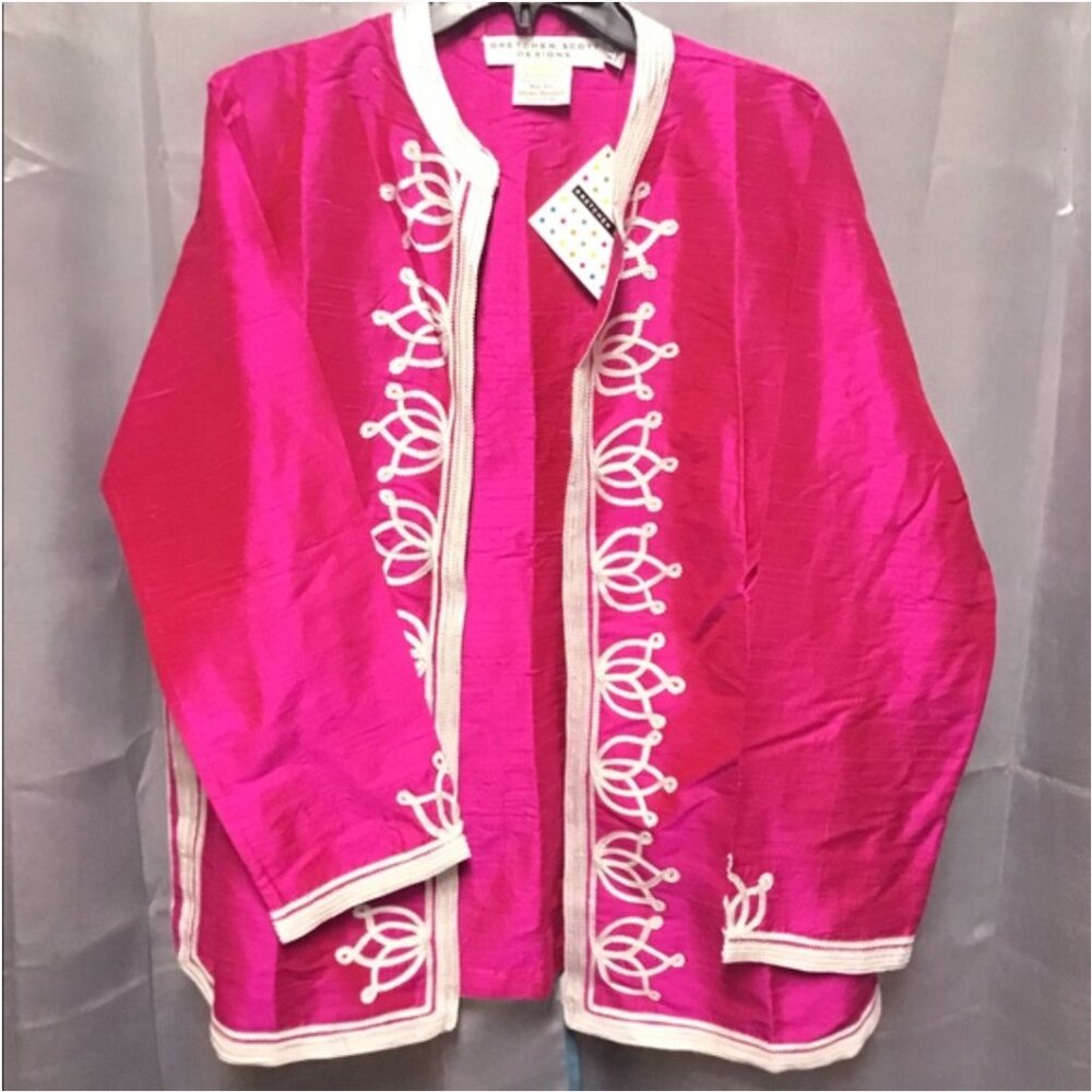 NWT Gretchen Scott Silk Jacket